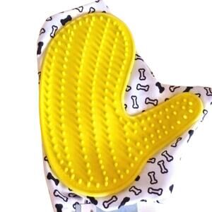 Pet Fur Grooming GLOVE BRUSH‎ Mitt for Dogs Cats Rabbits Soothing Comfort